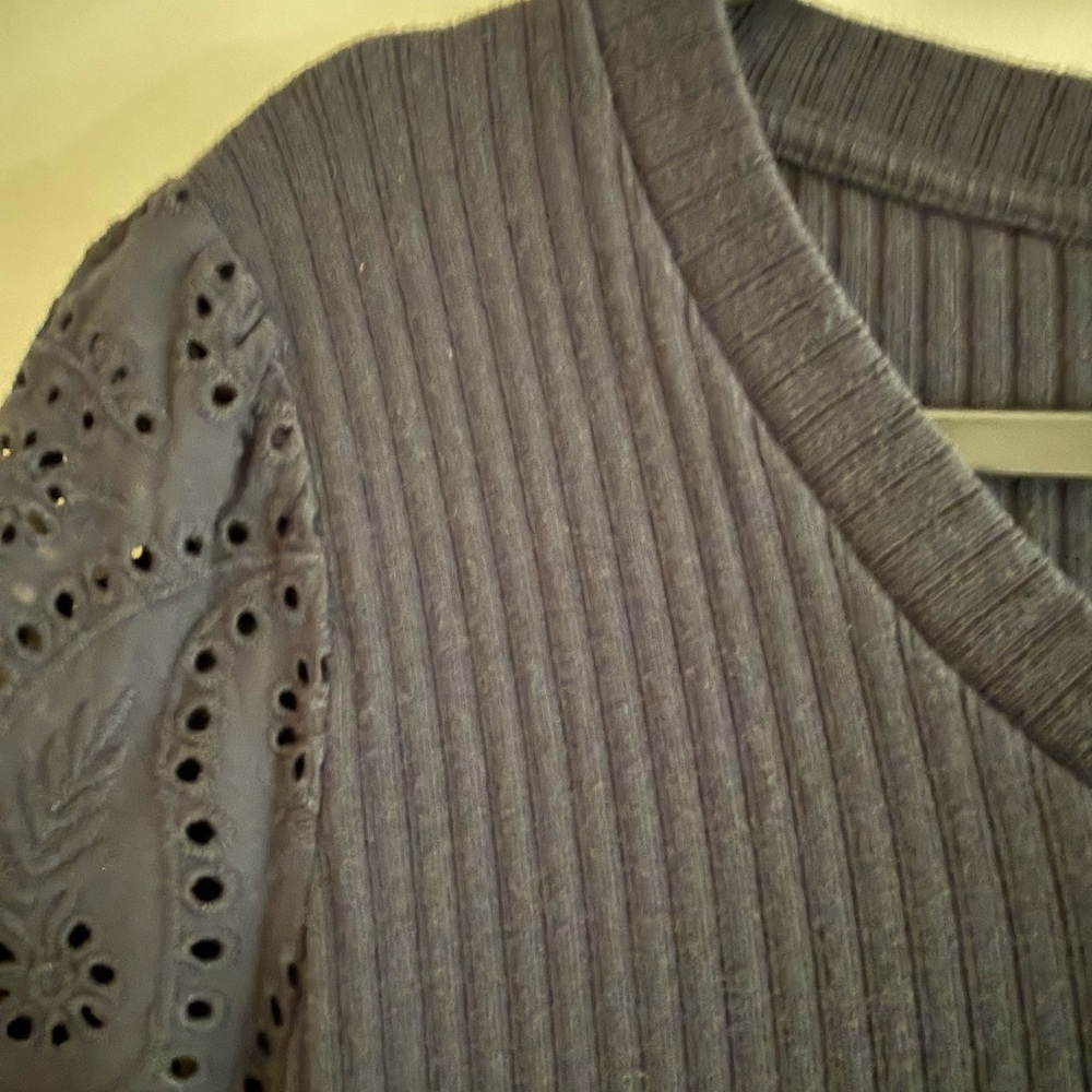 Design History Ribbed Eyelet Blouse - Picture 3 of 9